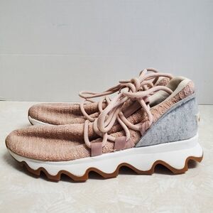 Sorel Women's Sneakers in Blush and Light Gray